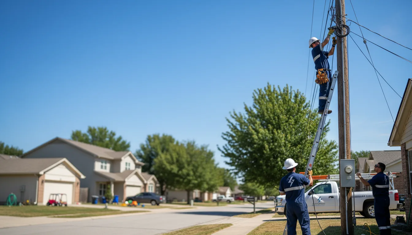 Residential electrician providing installation services in Russellville, AR